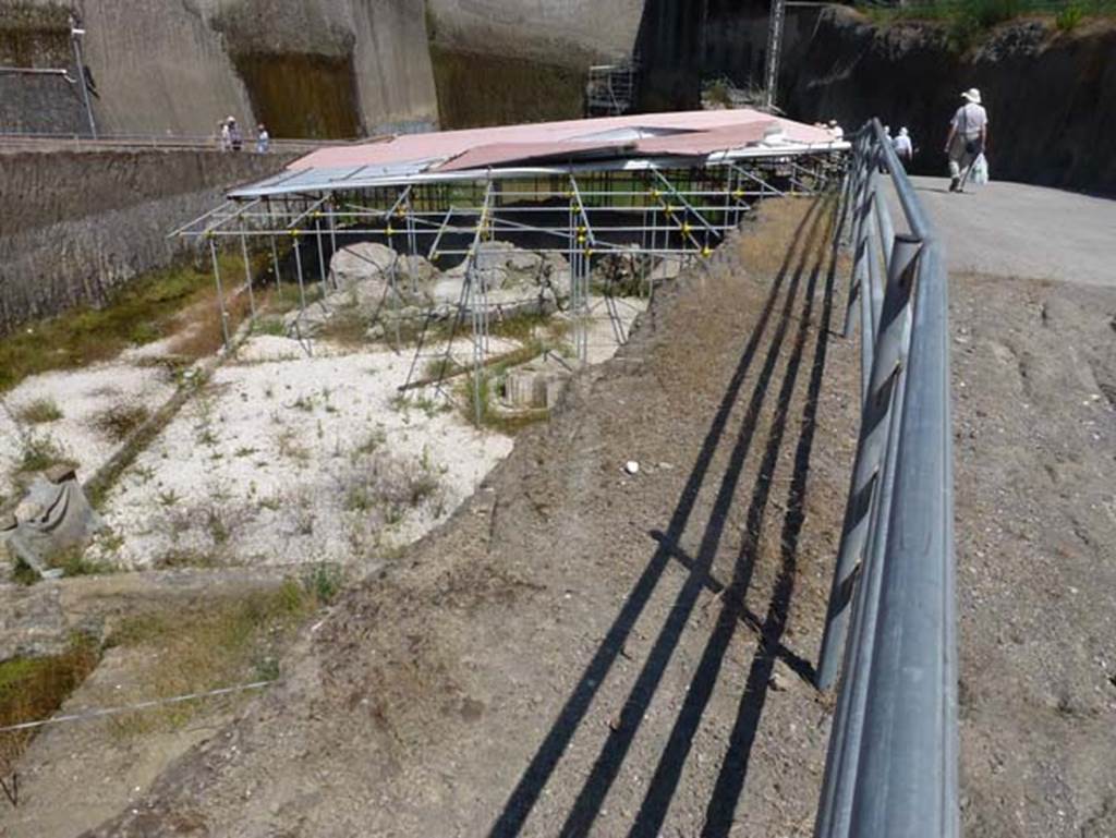 Villa dei Papiri, Herculaneum. June 2012. Collapsed monumental structure, looking west. Photo courtesy of Michael Binns.